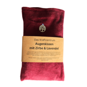 Augenkissen mit Zirbe & Lavendel - Rot