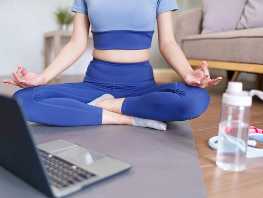 Online-Yoga – Impression 3 (Canvas)